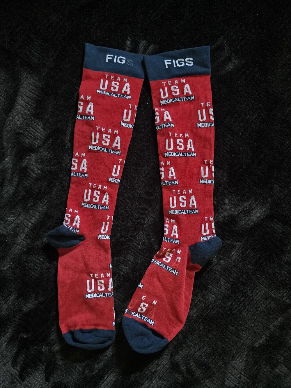 New Figs Compression Socks USA Medical team Size M